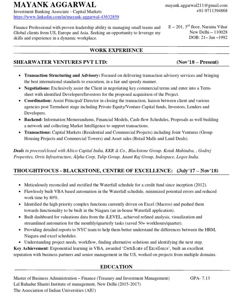 Resume Template PDF Venture - 1660664918