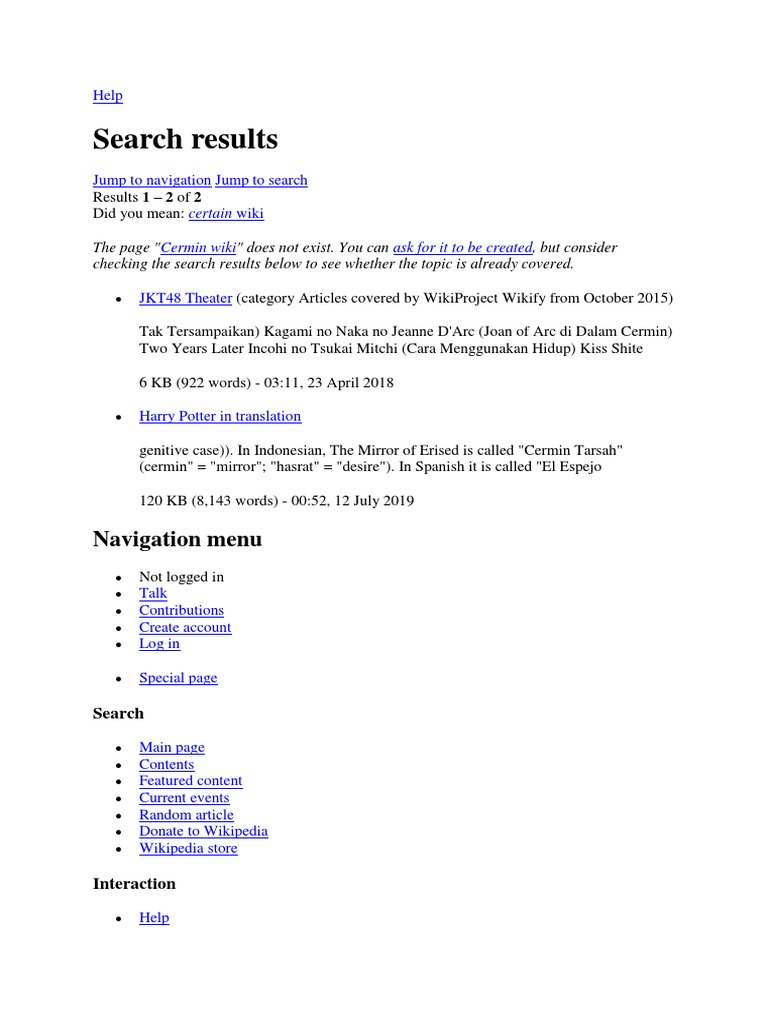 Search Results: Navigation Menu | PDF