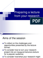 Preparing a lecture from your research.ppt