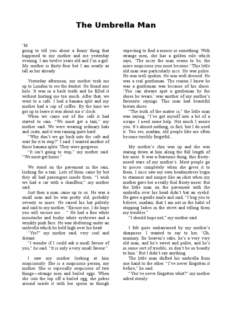 The Umbrella Man PDF