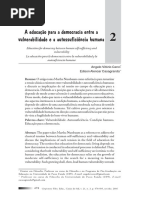 Educação e Vulnerabilidade