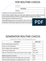 Generator Routine Checks
