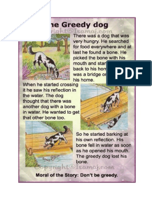 The Greedy Dog | Pdf