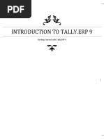 Getting Started With Tally - ERP 9 PDF