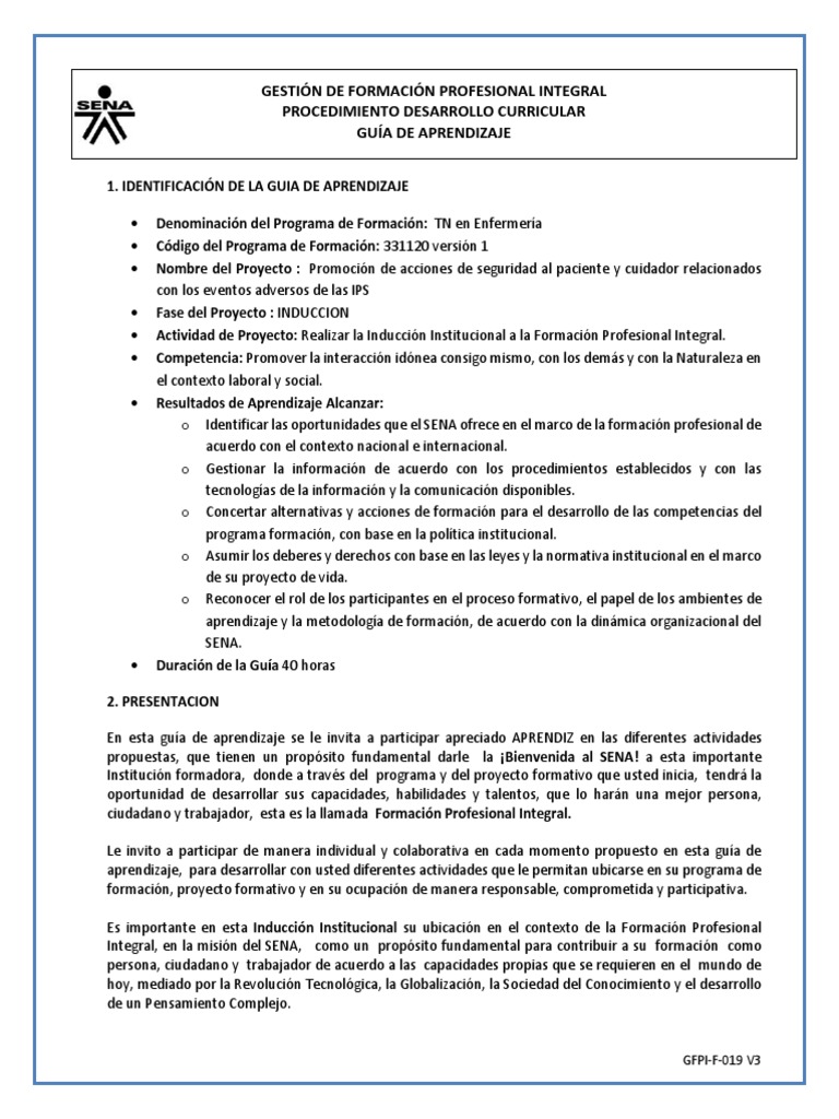 Guia - de - Aprendizaje SENA | PDF | Aprendizaje | Evaluación