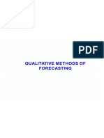 PM Module I Qualitative Forecasting