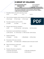 Send Up Examination 2018 Objective Type: Paper Code