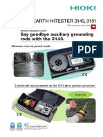 Measure ground resistance easily with the EARTH HiTESTER 3143