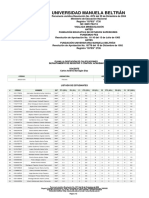 Universidad Manuela Beltrán: Planilla Digitación de Calificaciones Departamento de Registro Y Control Académico