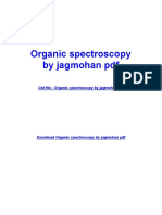 Organic Spectroscopy by Jagmohan PDF