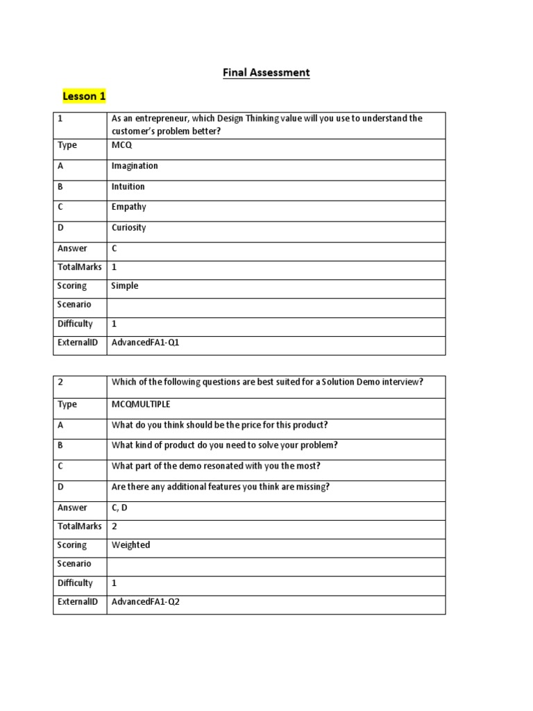 Entrepreneurial Business Models Assessment | PDF | Web Search Engine ...