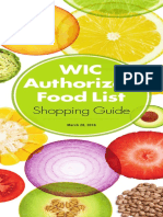 WIC Authorized Food List: Shopping Guide