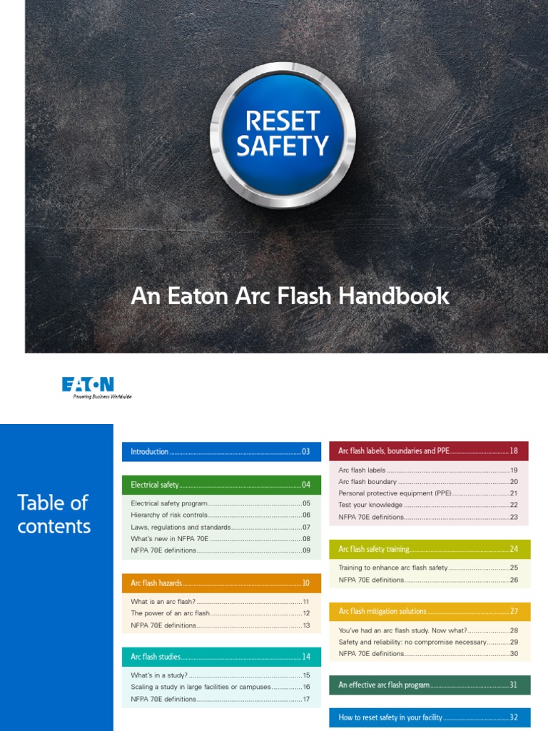 Arc Flash Handbook An Eaton | PDF | Occupational Safety And Health ...