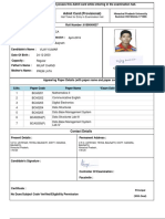Admit Card (Provisional) : Himachal Pradesh University Summer Hill Shimla 171005