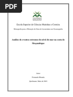 Análise de eventos extremos do nível do mar na costa de Moçambique