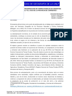 Proceso de Extranjerización de Tierras Rurales en Argentina