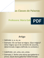 Aula 11 - Funções Das Classes de Palavras