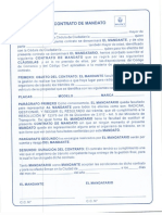 contrato de mandato tránsito Colombia 2019