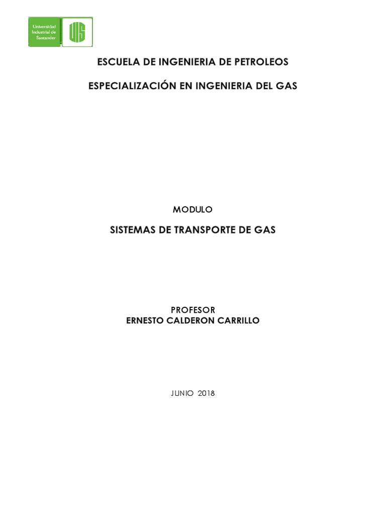 Sistemas de Transporte de Gas | PDF | Gas natural | Petróleo