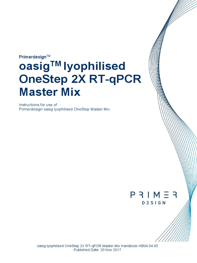 Oasig Lyophilised Onestep QPCR Handbook PDF Real Time Polymerase