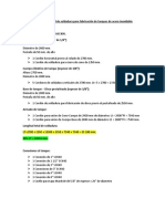 Calculo de Longitud de Soldadura para Fabricación de Tanques de Acero Inoxidable