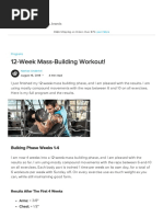 12 Week Mass Building Workout!