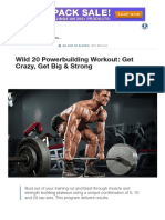 Wild 20 Powerbuilding Workout - Get Crazy, Get Big & Strong - Muscle & Streng