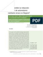 ¿Es Sostenible La Reducción Del Hurto de Automotores Mediante Atraco en Bogotá?