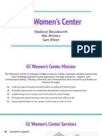 The Women's Center: Madison Bloodworth Niki Winters Sam Elliott