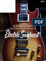SESSION GUITARIST - ELECTRIC SUNBURST Manual PDF