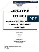Comparative Education - Narrative Report