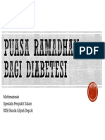 Puasa Ramadan bagi penderita Diabetesi