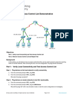 5.2.2.4 Packet Tracer - ACL Demonstration