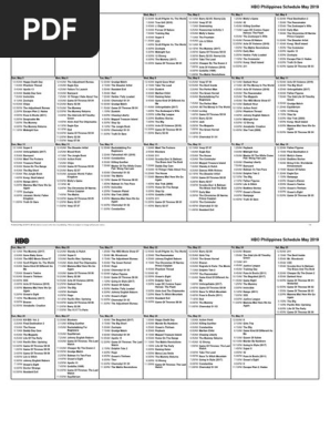 Hbo Schedule