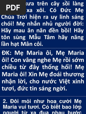Năm Xưa Trên Cây Xoài - Bài Hát Công Giáo