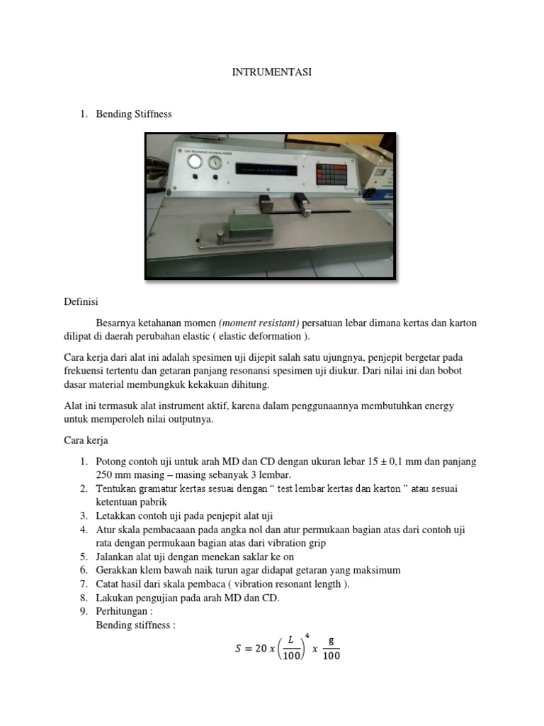 Bending Stiffness | PDF