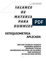 Balance de Materia para Dummies