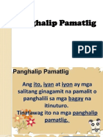 Panghalip Pamatlig (Ito, Iyan, Iyon)