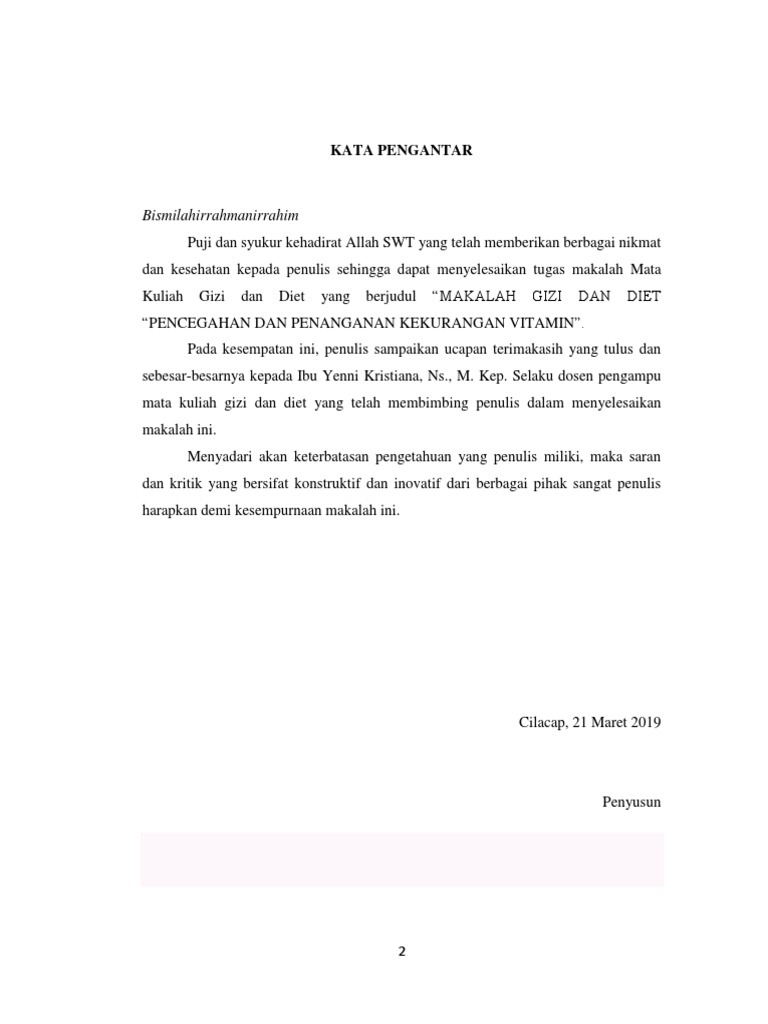 Makalah Kekurangan Vitamin Docx