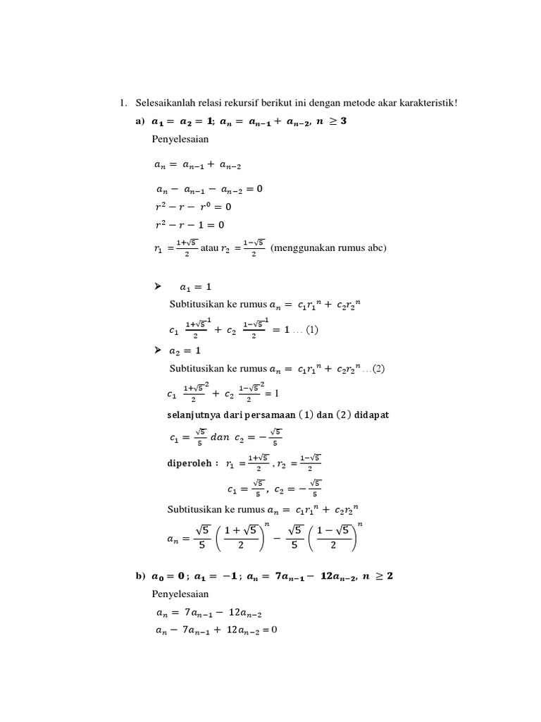 Kunci Jawaban Matematika Diskrit Bab 3 | PDF