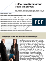 Top 10 Front Office Executive Interview Questions and Answers