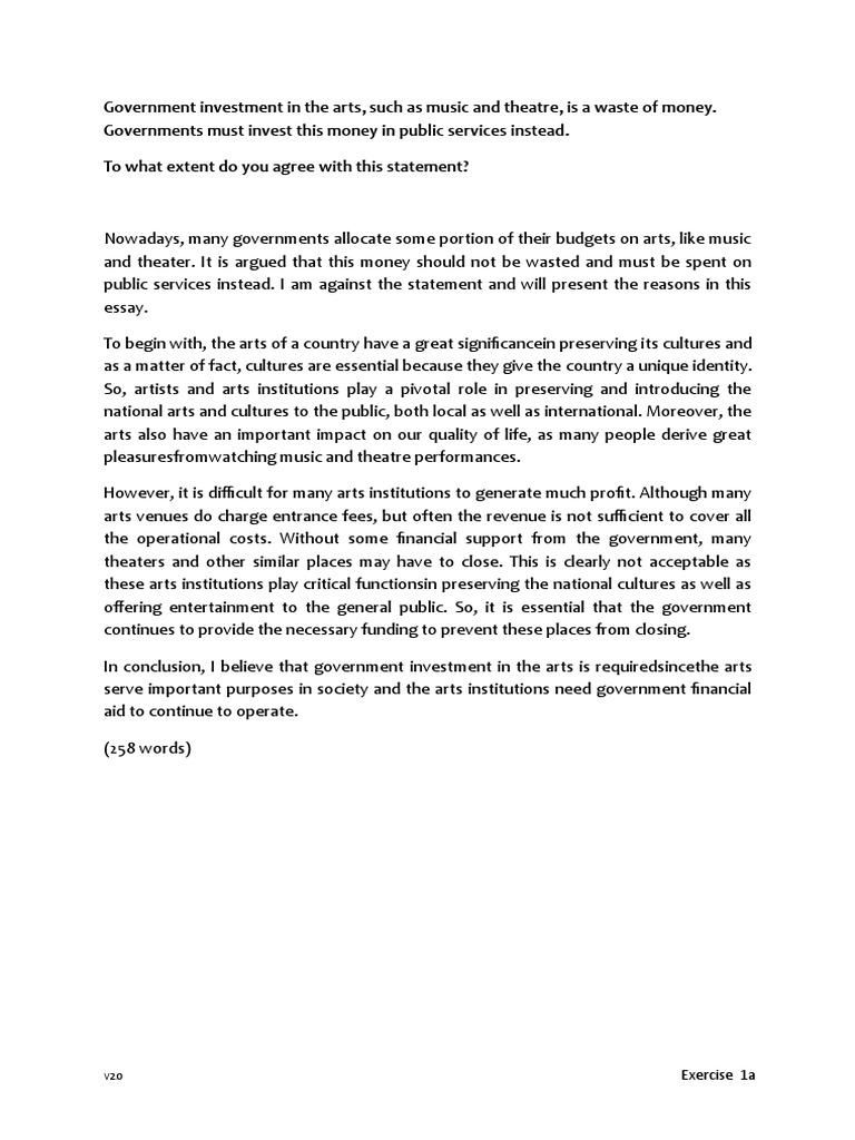 Writing Task 2 Model Answer - v2.0 | PDF | Employment | Teachers