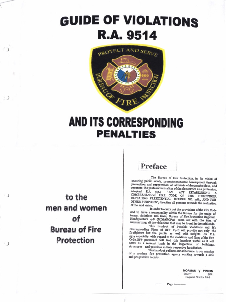Guide to RA 9514 Violations and Penalties | PDF | Fire Safety | Natural Gas