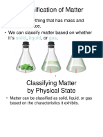 Classification of Matter and Changes
