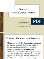 Formulating Strategy: Powerpoint by Kristopher Blanchard North Central University