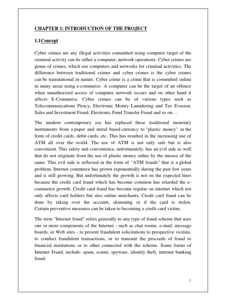 Chapter 1: Introduction of The Project 1.1concept | PDF | Computer ...