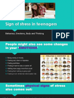 Sign of Stress in Teenagers: Behaviour, Emotions, Body and Thinking