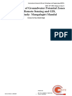 Identification of Groundwater Potential Zones Using Remote Sensing and GIS, Case Study: Mangalagiri Mandal