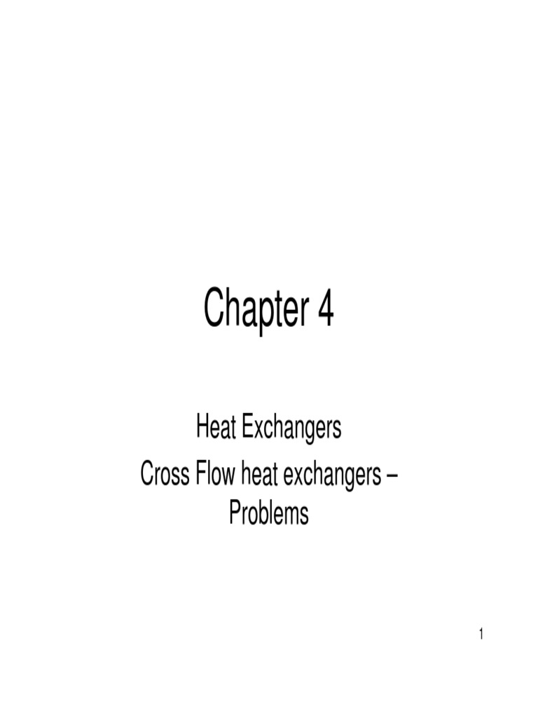 25 Cross Flow Heat Exchanger PDF Heat Exchanger Heat Transfer