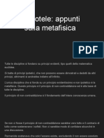 Aristotele_ Appunti Sulla Metafisica